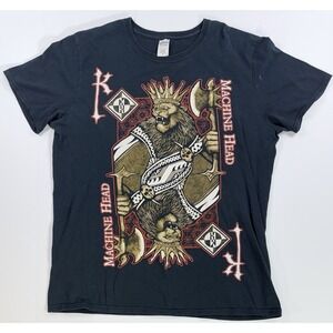 Machine Head King‎ of Diamonds T Shirt Mens Large Black Metal Band Tee